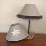 Lampes de chevet montagne avec abat-jour en laine