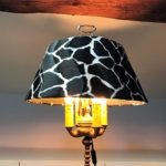 abat jour sur mesure-girafe-lampe bouillote-jade creation